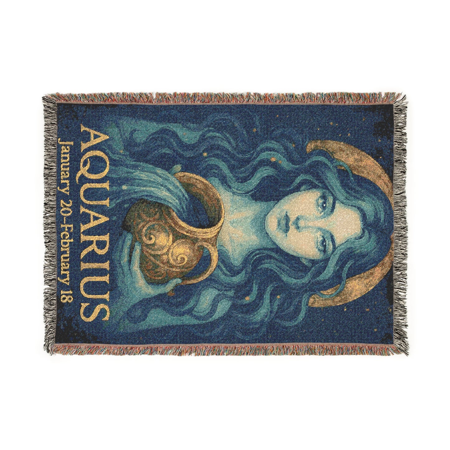 Aquarius Woven Blanket